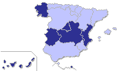 Mapa coloreado por comunidades segn la participacin en segundo avance comparada con 2004