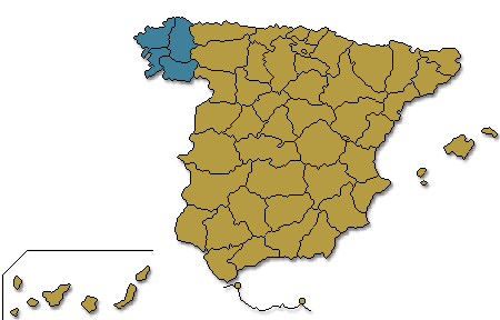 Mapa coloreado segn los resultados de la candidatura comparados con los resultados de 2008