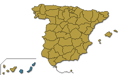 Mapa coloreado segn los resultados de la candidatura comparados con los resultados de 2008